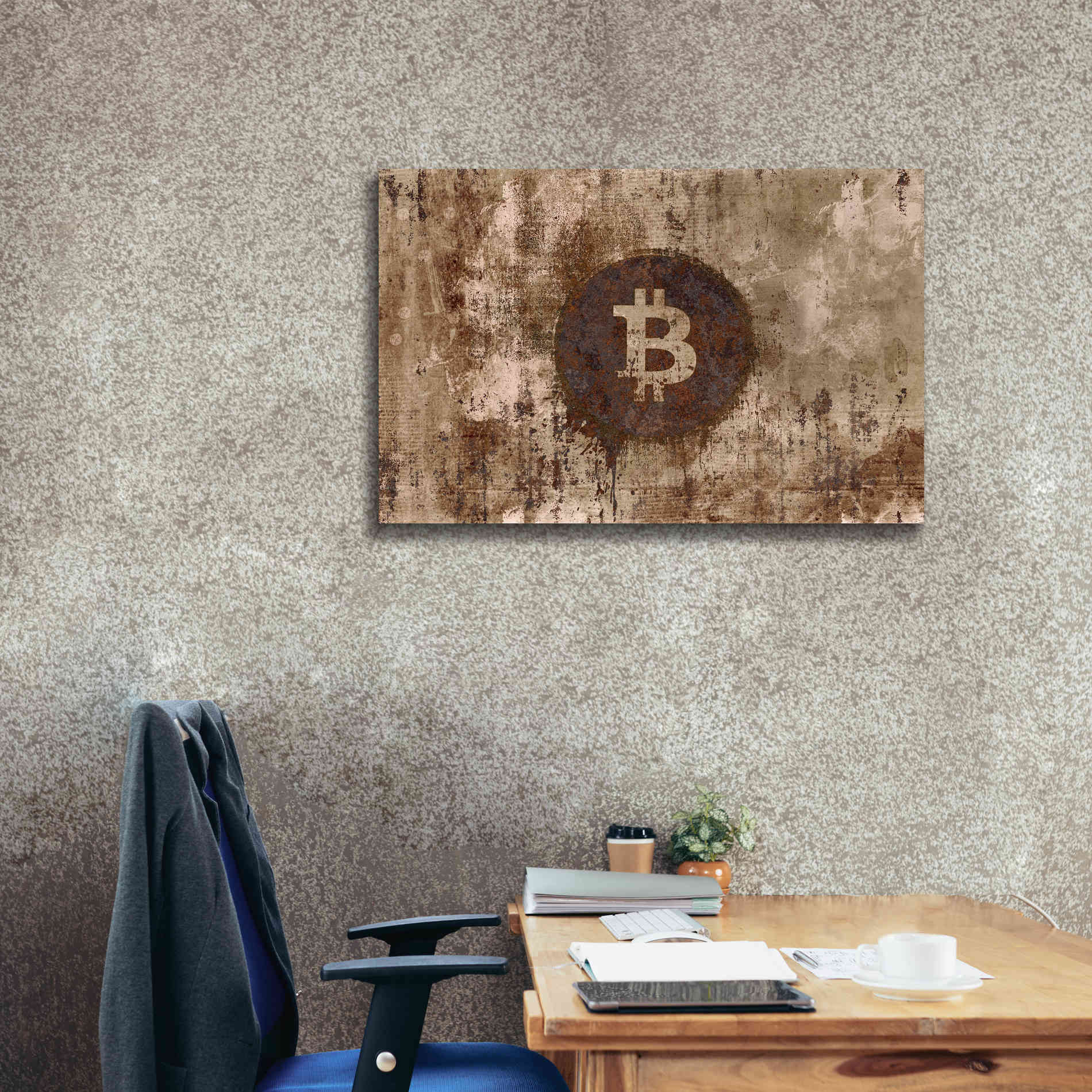 'Crypto Corrosion' by Andrea Haase, Giclee Canvas Wall Art,40 x 26
