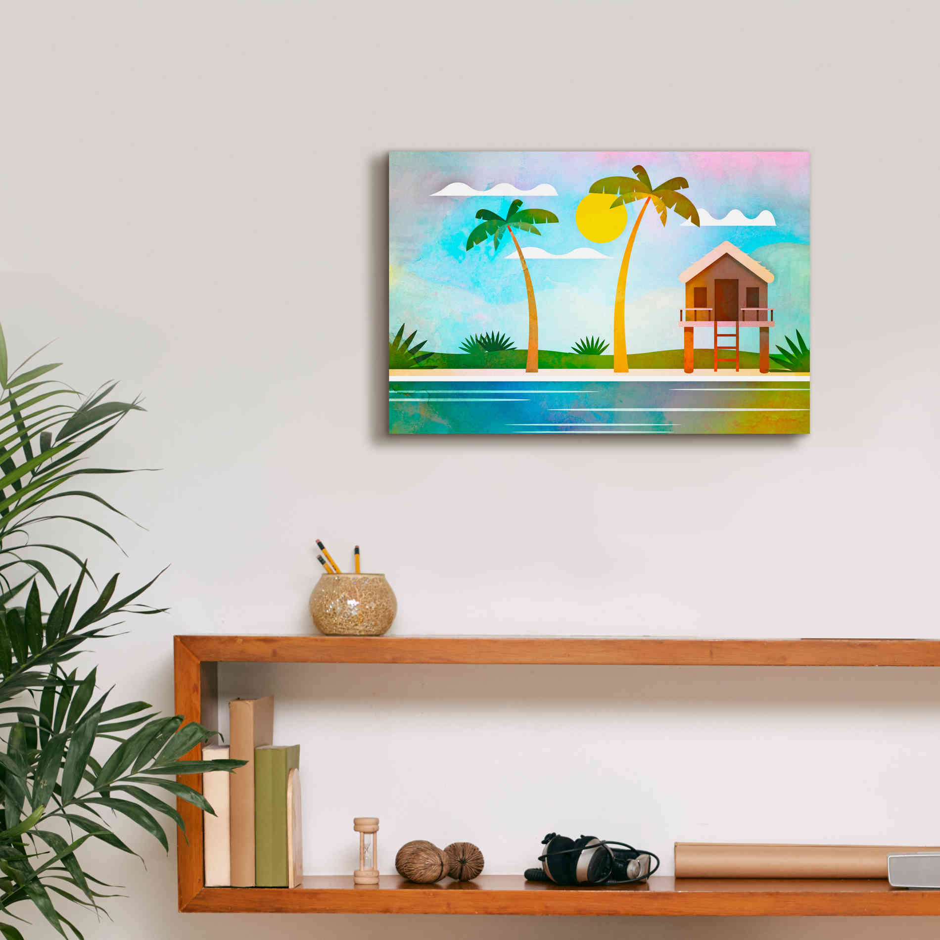 'Exotic Hideaway' by Andrea Haase, Giclee Canvas Wall Art,18 x 12
