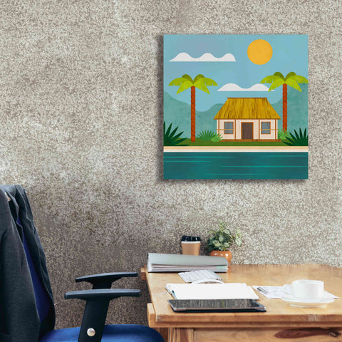 Image of 'Tropical Island Hideaway' by Andrea Haase, Giclee Canvas Wall Art,26 x 26