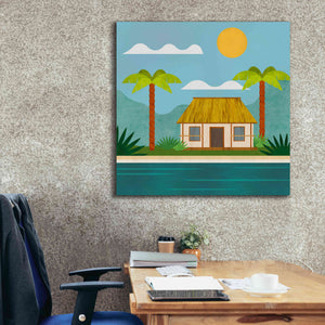 'Tropical Island Hideaway' by Andrea Haase, Giclee Canvas Wall Art,37 x 37