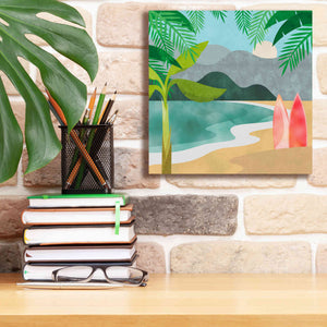 'Secret Surf Spot' by Andrea Haase, Giclee Canvas Wall Art,12 x 12