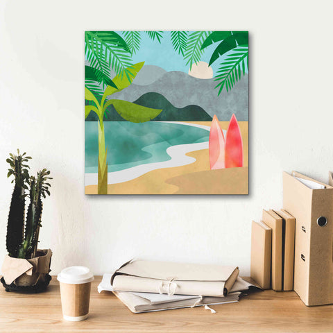 Image of 'Secret Surf Spot' by Andrea Haase, Giclee Canvas Wall Art,18 x 18