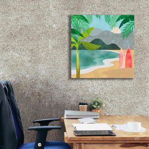 'Secret Surf Spot' by Andrea Haase, Giclee Canvas Wall Art,26 x 26