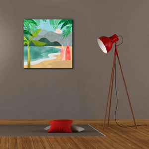 'Secret Surf Spot' by Andrea Haase, Giclee Canvas Wall Art,26 x 26
