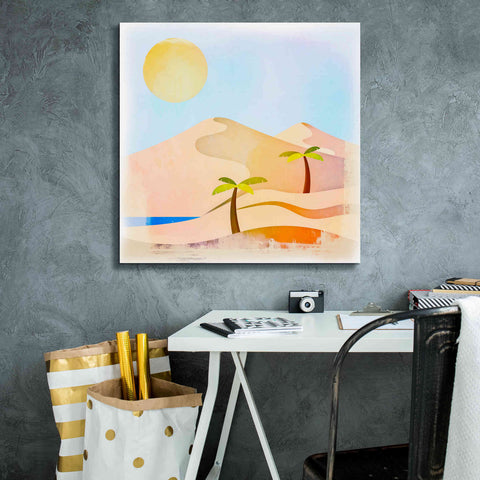 Image of 'Oasis Sunset' by Andrea Haase, Giclee Canvas Wall Art,26 x 26