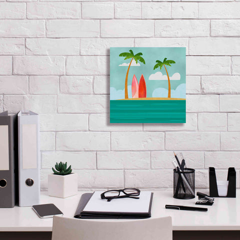Image of 'Caribbean Surf Spot' by Andrea Haase, Giclee Canvas Wall Art,12 x 12