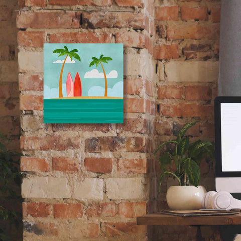 Image of 'Caribbean Surf Spot' by Andrea Haase, Giclee Canvas Wall Art,12 x 12