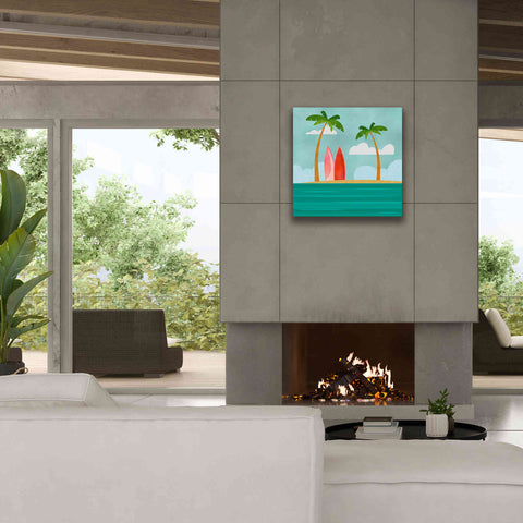 Image of 'Caribbean Surf Spot' by Andrea Haase, Giclee Canvas Wall Art,26 x 26