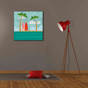 'Caribbean Surf Spot' by Andrea Haase, Giclee Canvas Wall Art,26 x 26