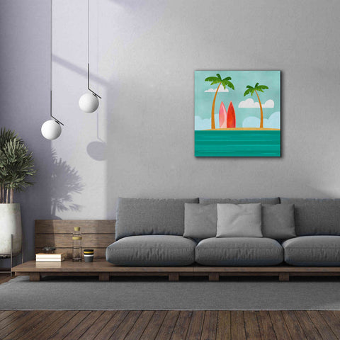 Image of 'Caribbean Surf Spot' by Andrea Haase, Giclee Canvas Wall Art,37 x 37