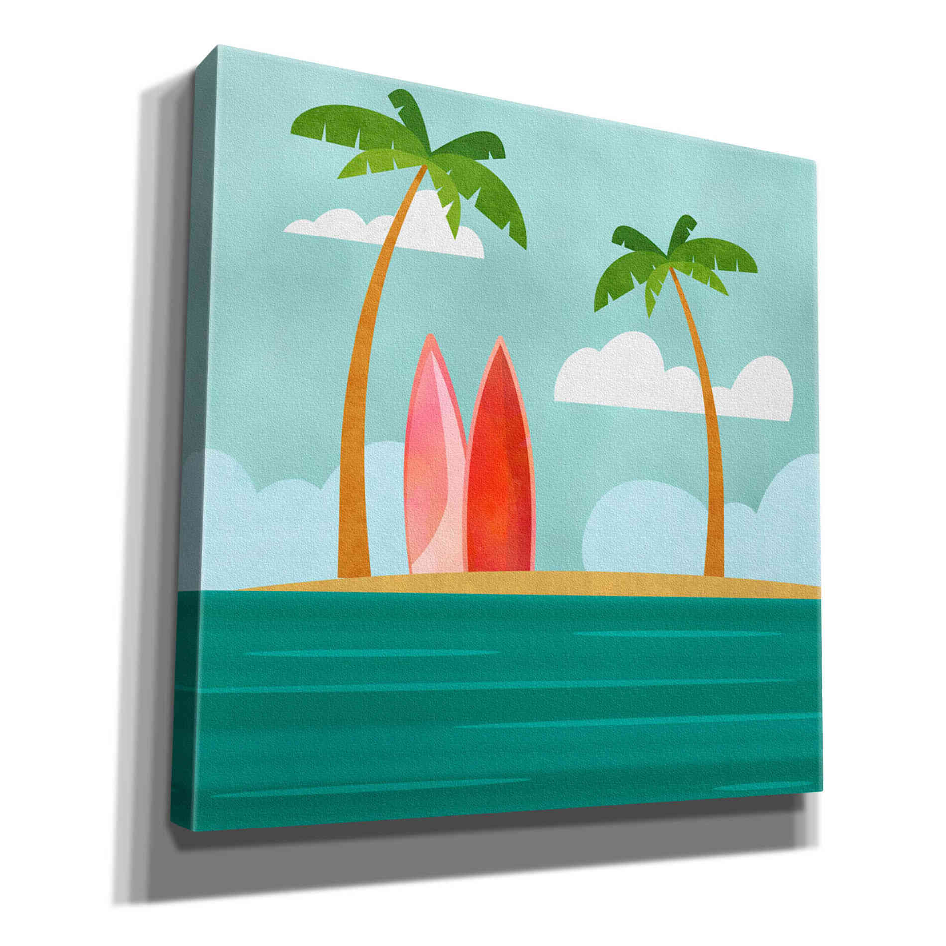 'Caribbean Surf Spot' by Andrea Haase, Giclee Canvas Wall Art