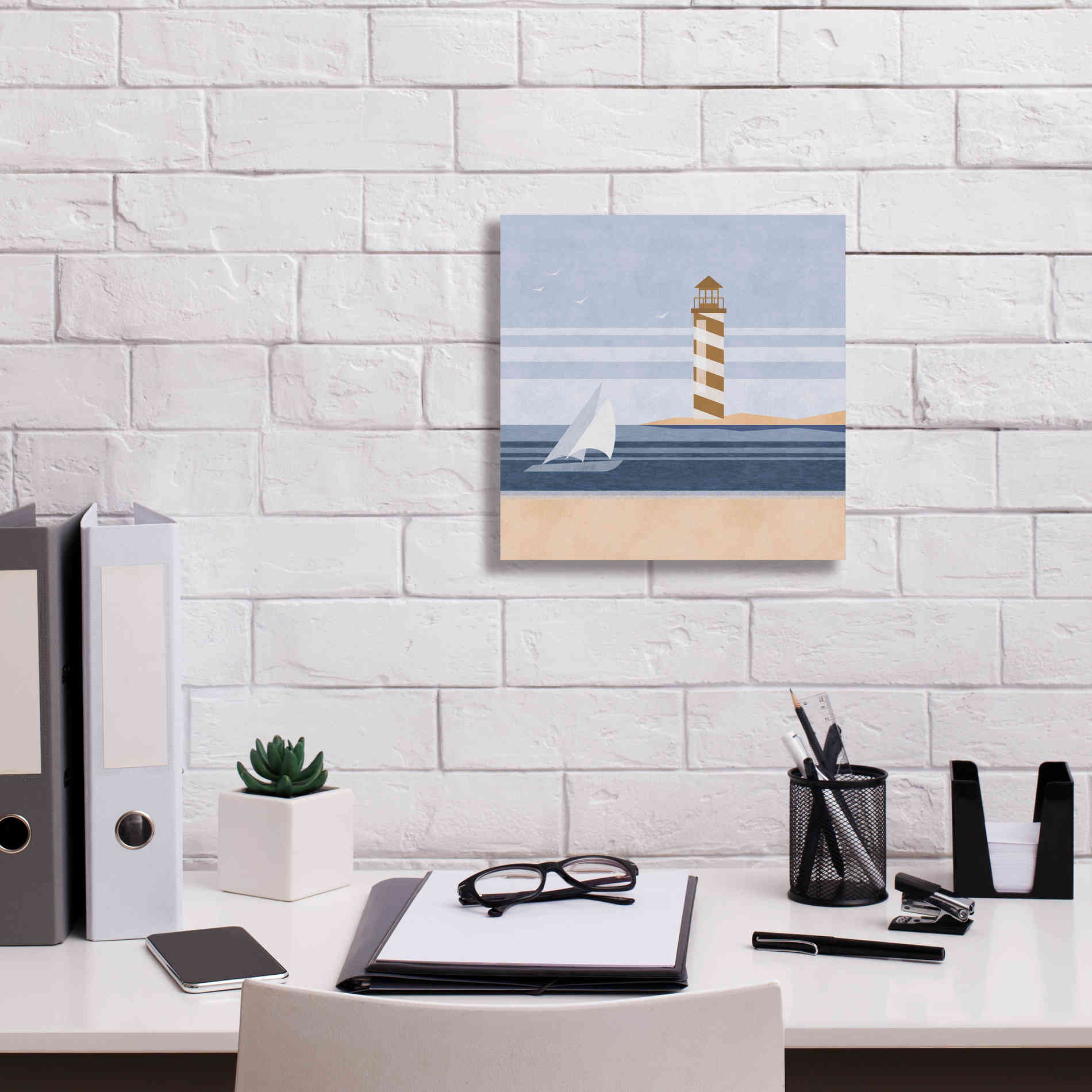 'cape Cod Lighthouse' by Andrea Haase, Giclee Canvas Wall Art,12 x 12