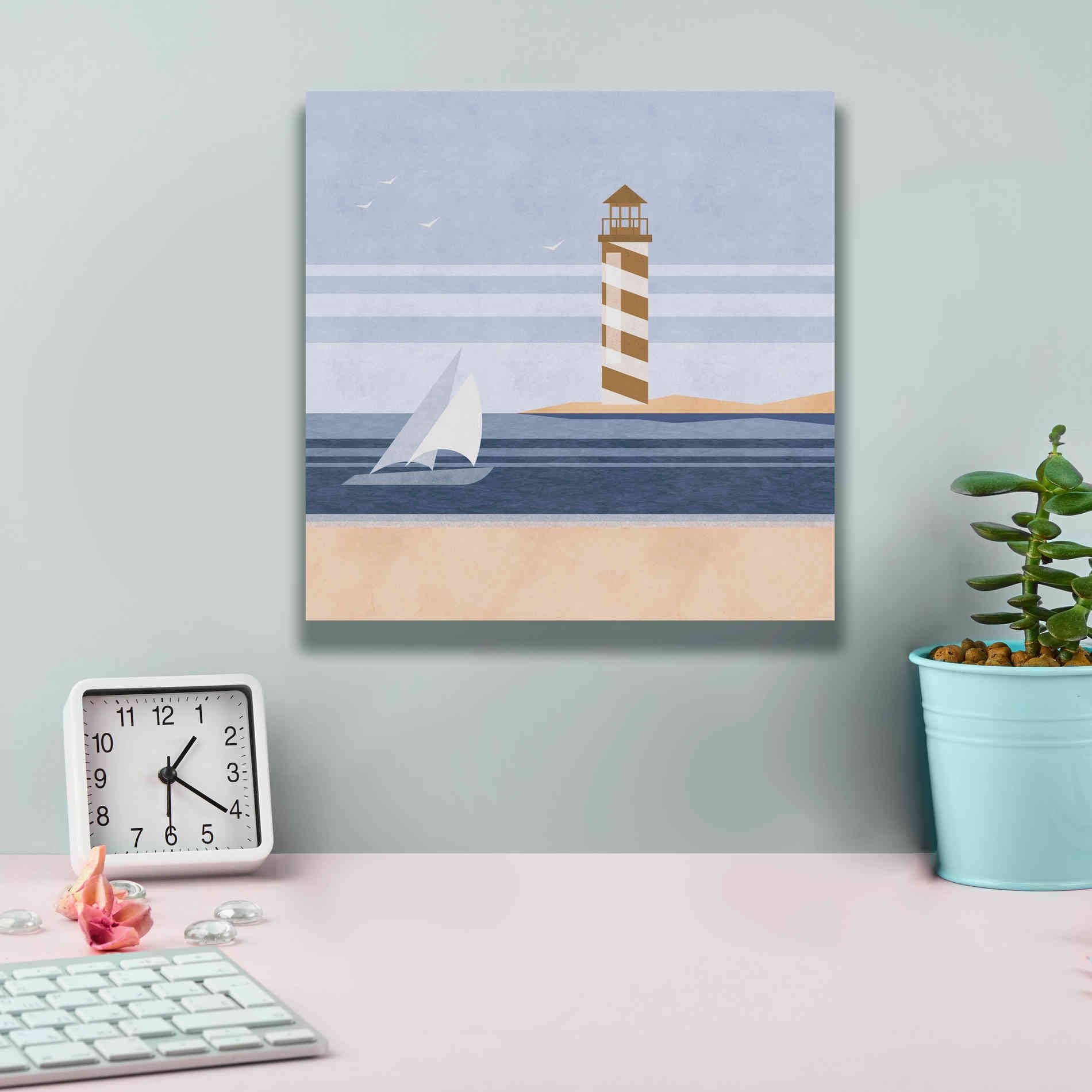 'cape Cod Lighthouse' by Andrea Haase, Giclee Canvas Wall Art,12 x 12