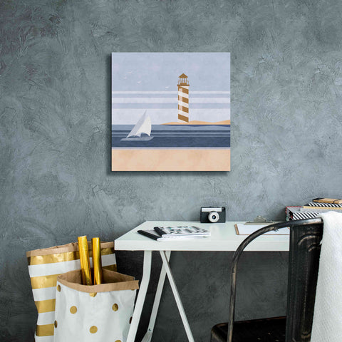 Image of 'cape Cod Lighthouse' by Andrea Haase, Giclee Canvas Wall Art,18 x 18