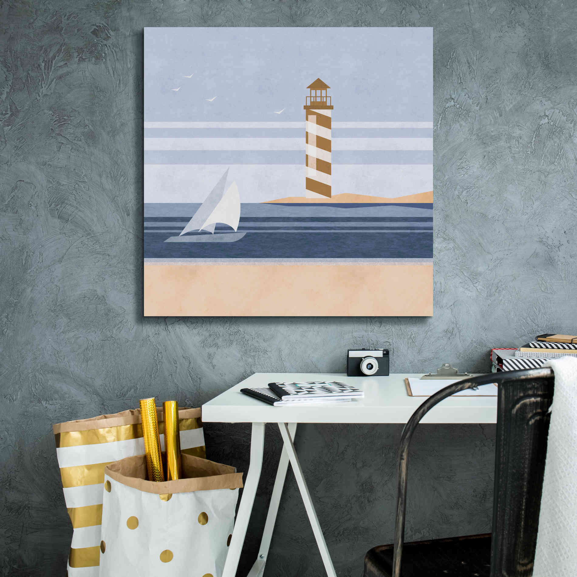'cape Cod Lighthouse' by Andrea Haase, Giclee Canvas Wall Art,26 x 26
