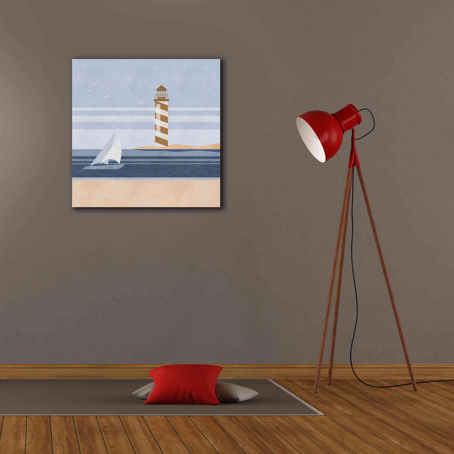 'cape Cod Lighthouse' by Andrea Haase, Giclee Canvas Wall Art,26 x 26