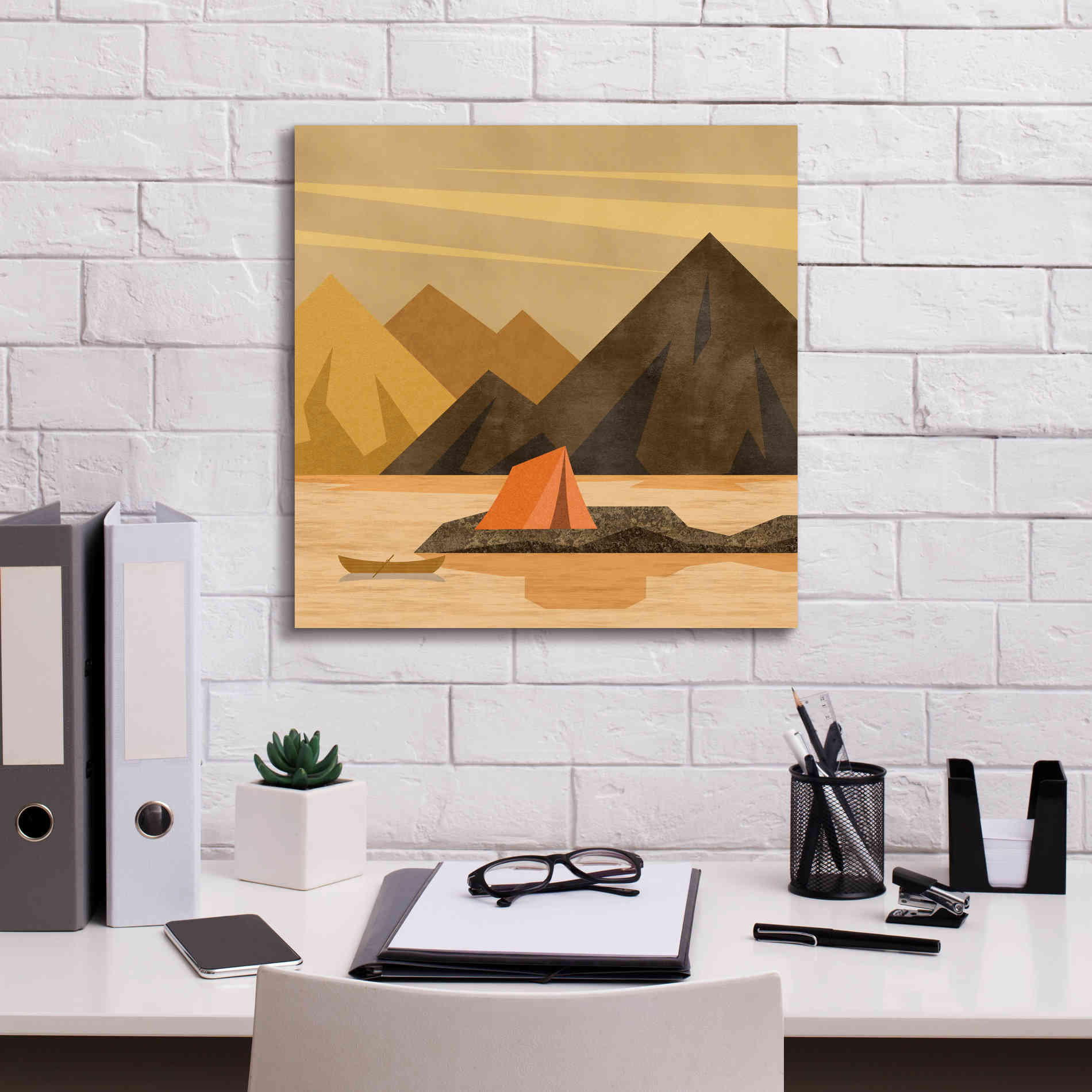 'Camping Adventure' by Andrea Haase, Giclee Canvas Wall Art,18 x 18
