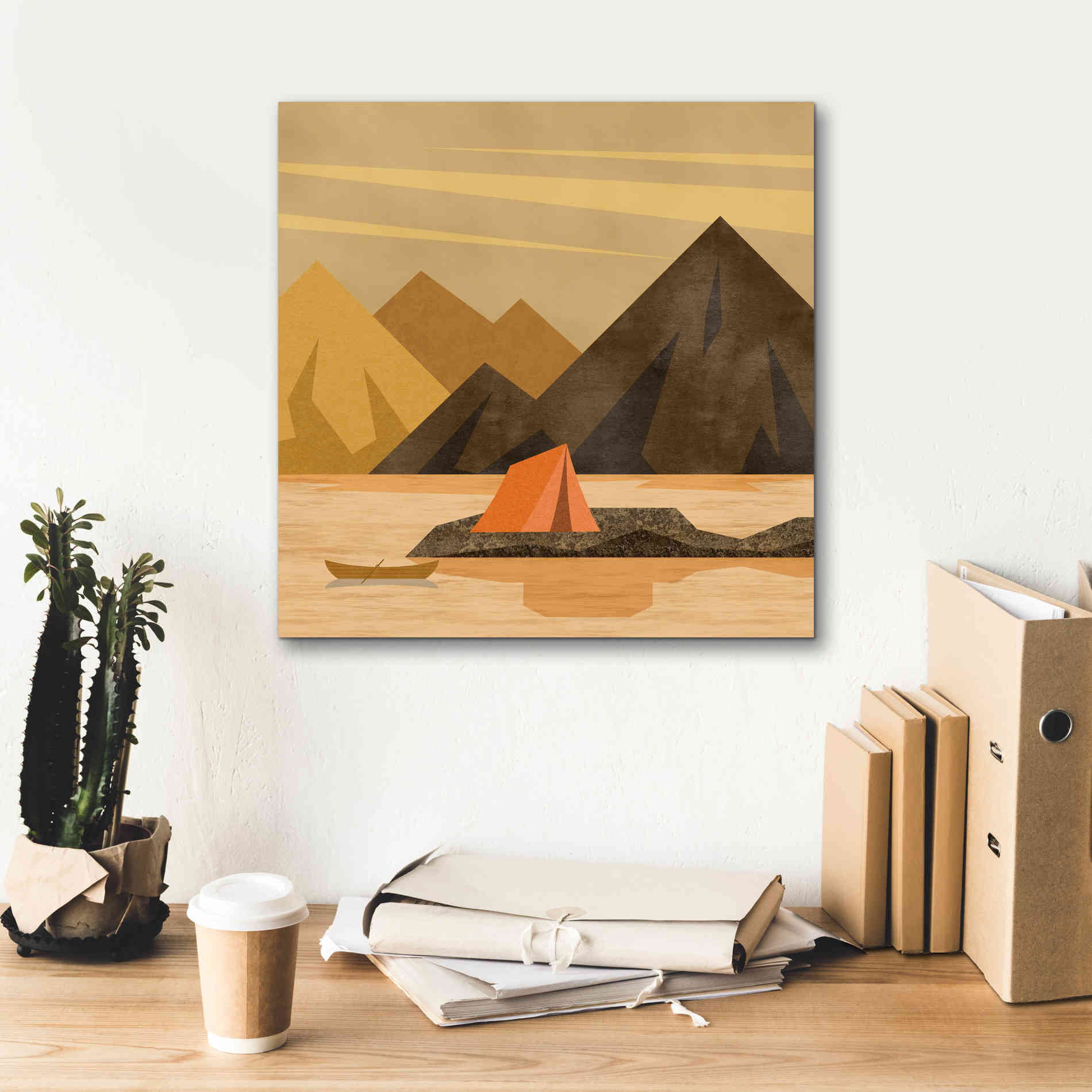 'Camping Adventure' by Andrea Haase, Giclee Canvas Wall Art,18 x 18