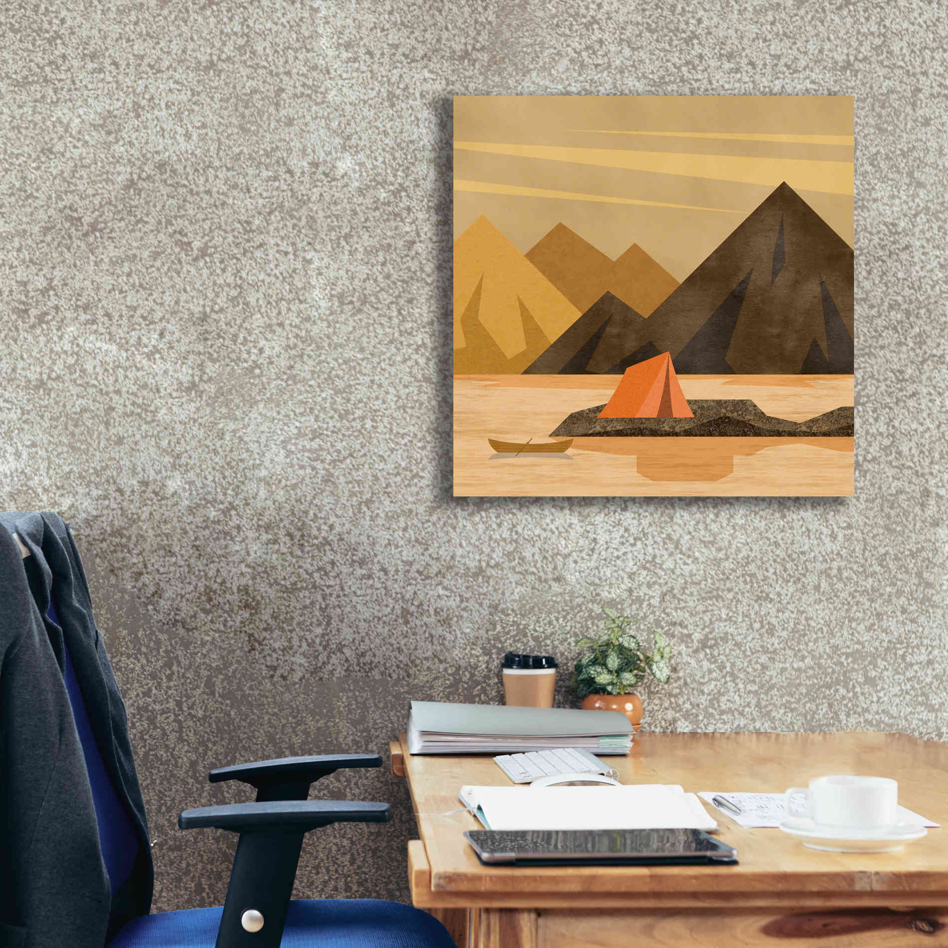 'Camping Adventure' by Andrea Haase, Giclee Canvas Wall Art,26 x 26