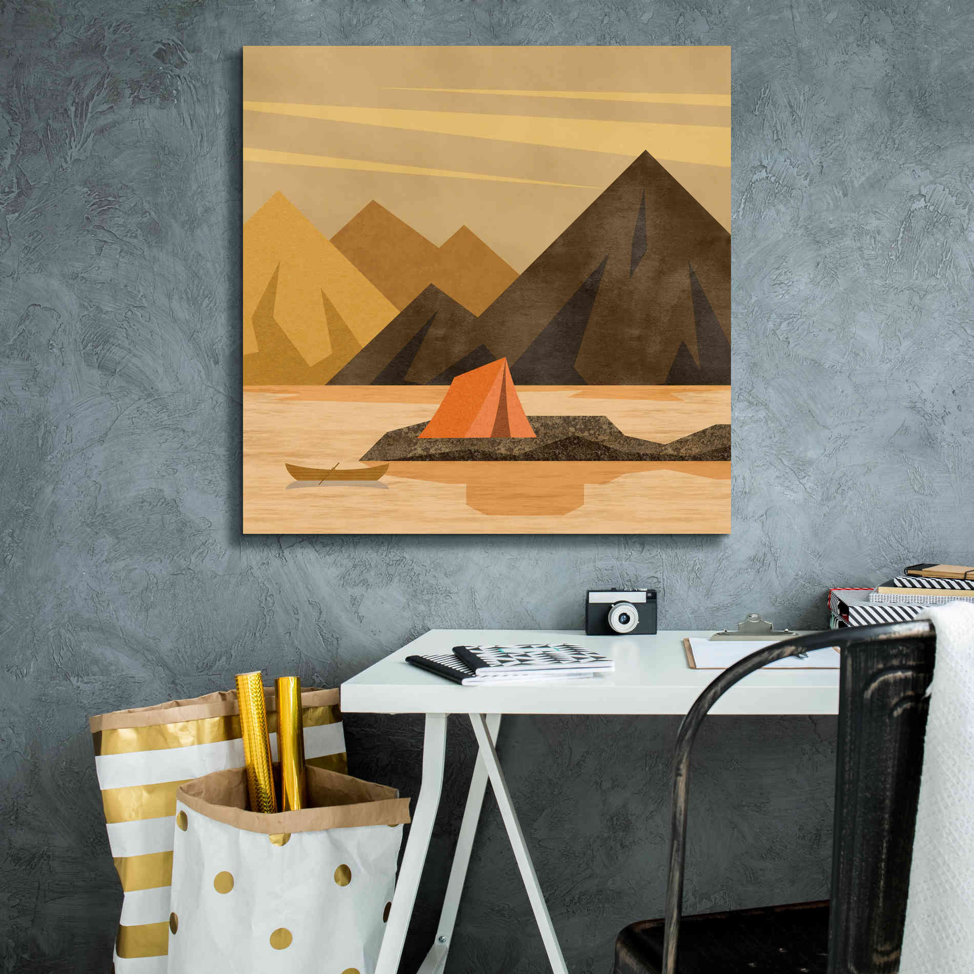 'Camping Adventure' by Andrea Haase, Giclee Canvas Wall Art,26 x 26