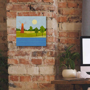 'The Old Windmill' by Andrea Haase, Giclee Canvas Wall Art,12 x 12
