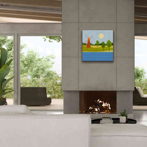 'The Old Windmill' by Andrea Haase, Giclee Canvas Wall Art,26 x 26