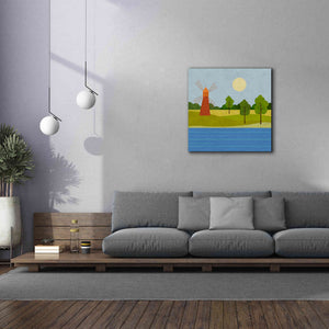 'The Old Windmill' by Andrea Haase, Giclee Canvas Wall Art,37 x 37