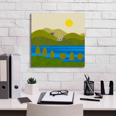 Image of 'River View' by Andrea Haase, Giclee Canvas Wall Art,18 x 18
