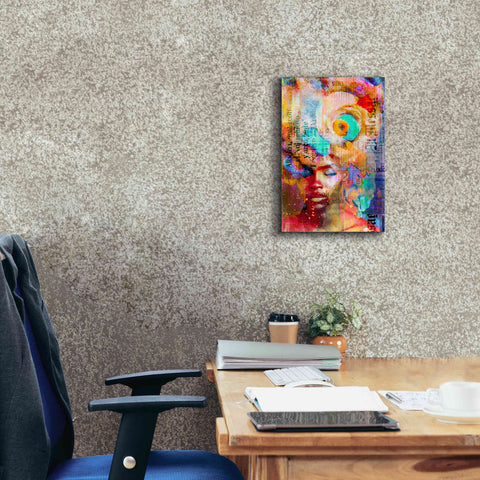 Image of 'New York City Girl' by Andrea Haase, Giclee Canvas Wall Art,12 x 18