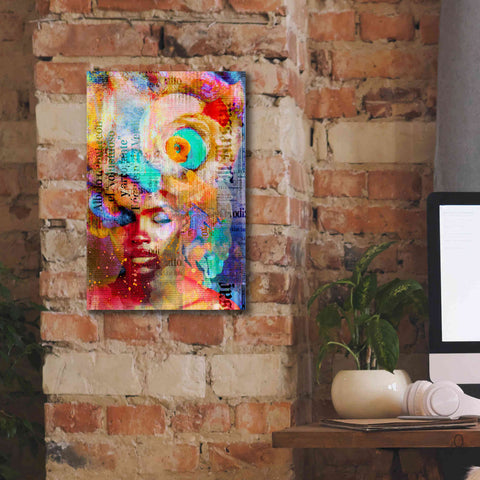 Image of 'New York City Girl' by Andrea Haase, Giclee Canvas Wall Art,12 x 18