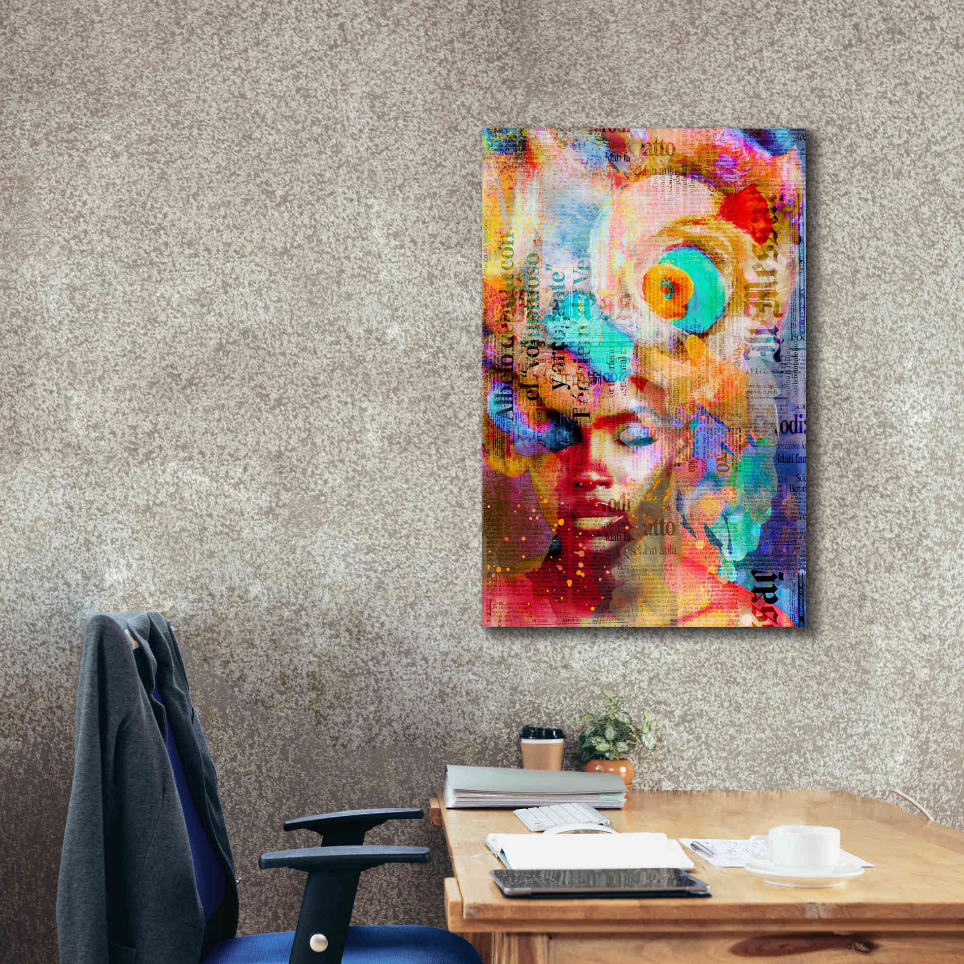 'New York City Girl' by Andrea Haase, Giclee Canvas Wall Art,26 x 40