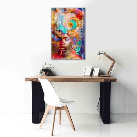 Image of 'New York City Girl' by Andrea Haase, Giclee Canvas Wall Art,26 x 40