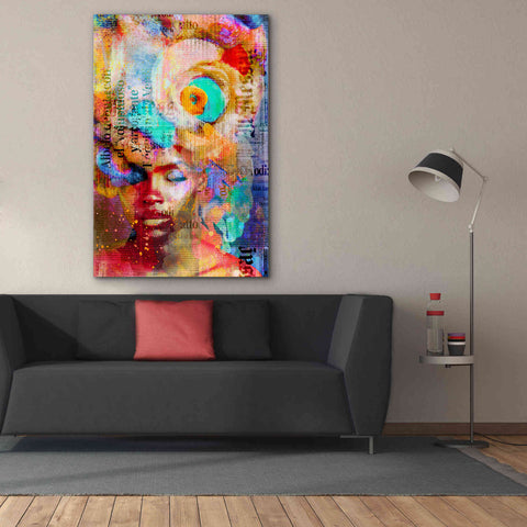 Image of 'New York City Girl' by Andrea Haase, Giclee Canvas Wall Art,40 x 60