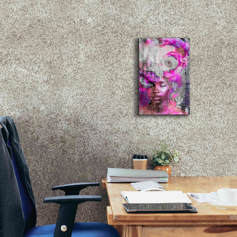 Image of 'New York City Girl Pink' by Andrea Haase, Giclee Canvas Wall Art,12 x 18