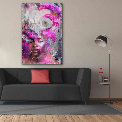 Image of 'New York City Girl Pink' by Andrea Haase, Giclee Canvas Wall Art,40 x 60