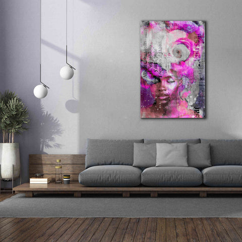 Image of 'New York City Girl Pink' by Andrea Haase, Giclee Canvas Wall Art,40 x 60