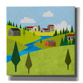 'River Valley Village II' by Andrea Haase, Giclee Canvas Wall Art