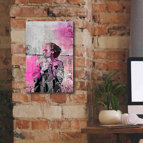 Image of 'Los Angeles City Girl Pink' by Andrea Haase, Giclee Canvas Wall Art,12 x 18