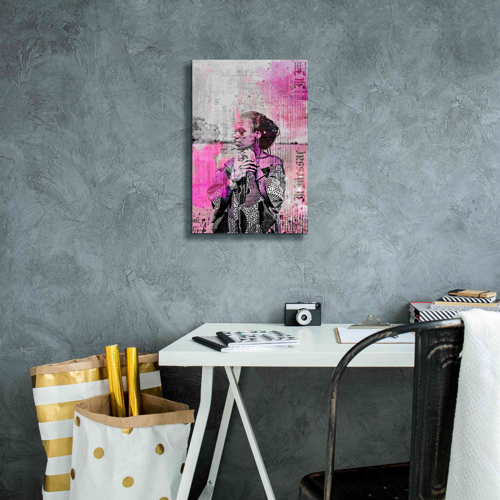 'Los Angeles City Girl Pink' by Andrea Haase, Giclee Canvas Wall Art,12 x 18
