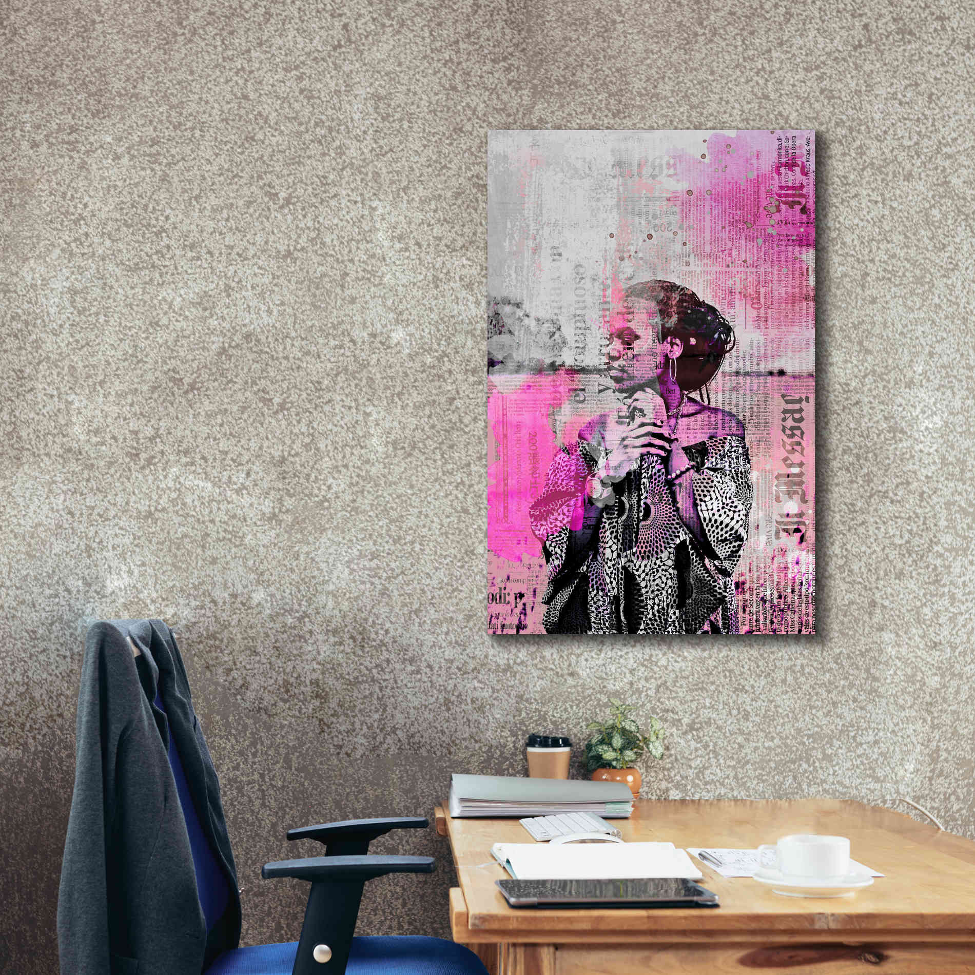 'Los Angeles City Girl Pink' by Andrea Haase, Giclee Canvas Wall Art,26 x 40