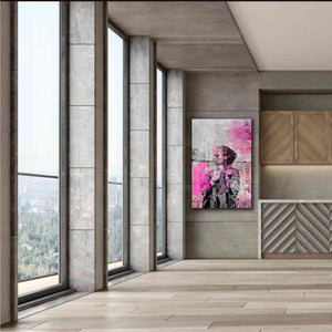 'Los Angeles City Girl Pink' by Andrea Haase, Giclee Canvas Wall Art,40 x 60