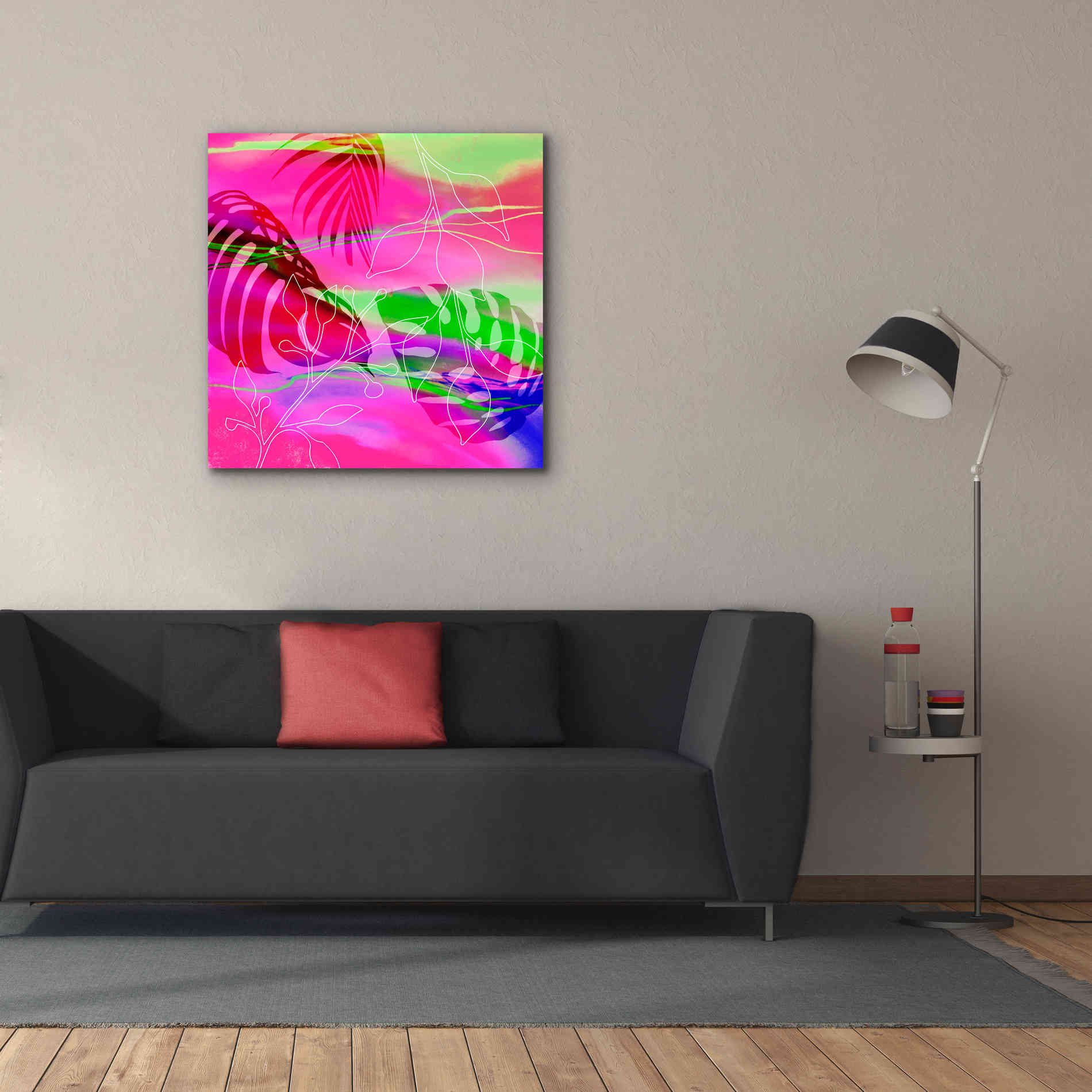 'Tropical Vibe' by Andrea Haase, Giclee Canvas Wall Art,37 x 37