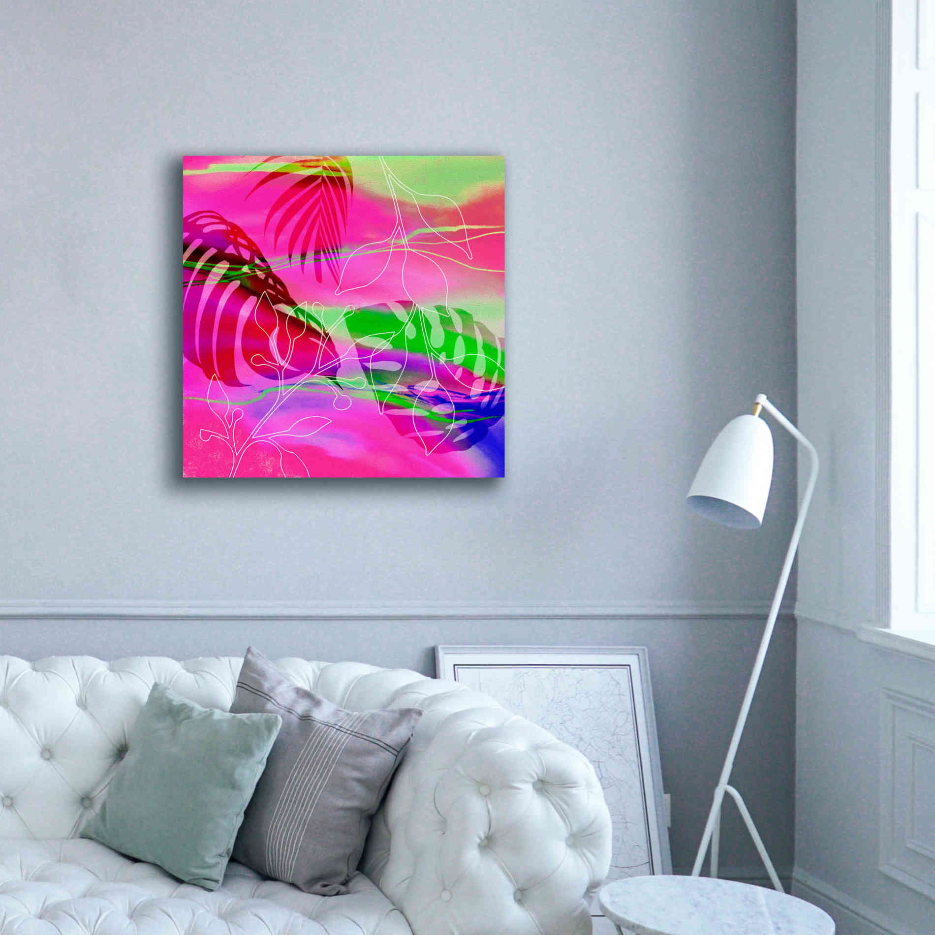 'Tropical Vibe' by Andrea Haase, Giclee Canvas Wall Art,37 x 37
