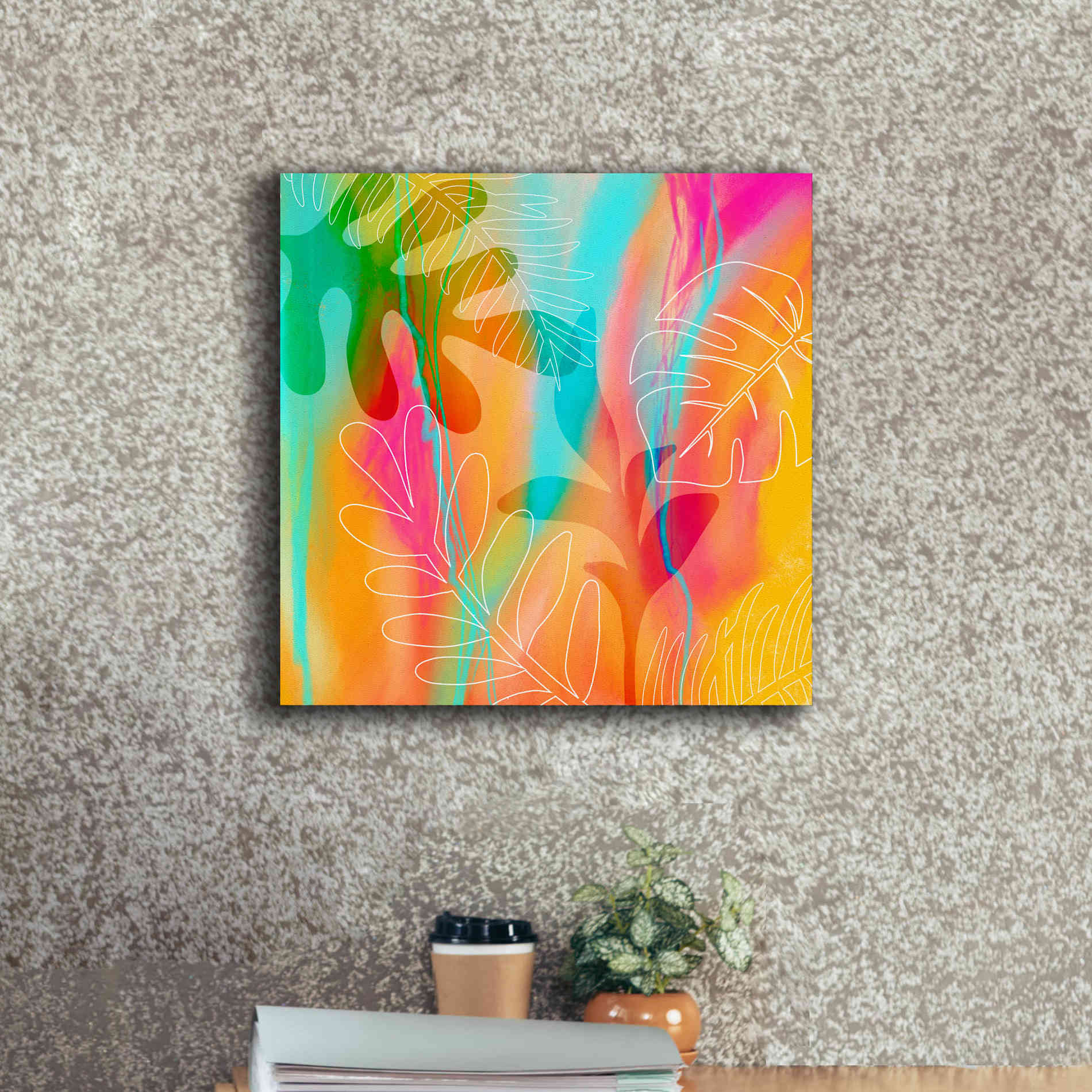 'Tropical Journey' by Andrea Haase, Giclee Canvas Wall Art,18 x 18