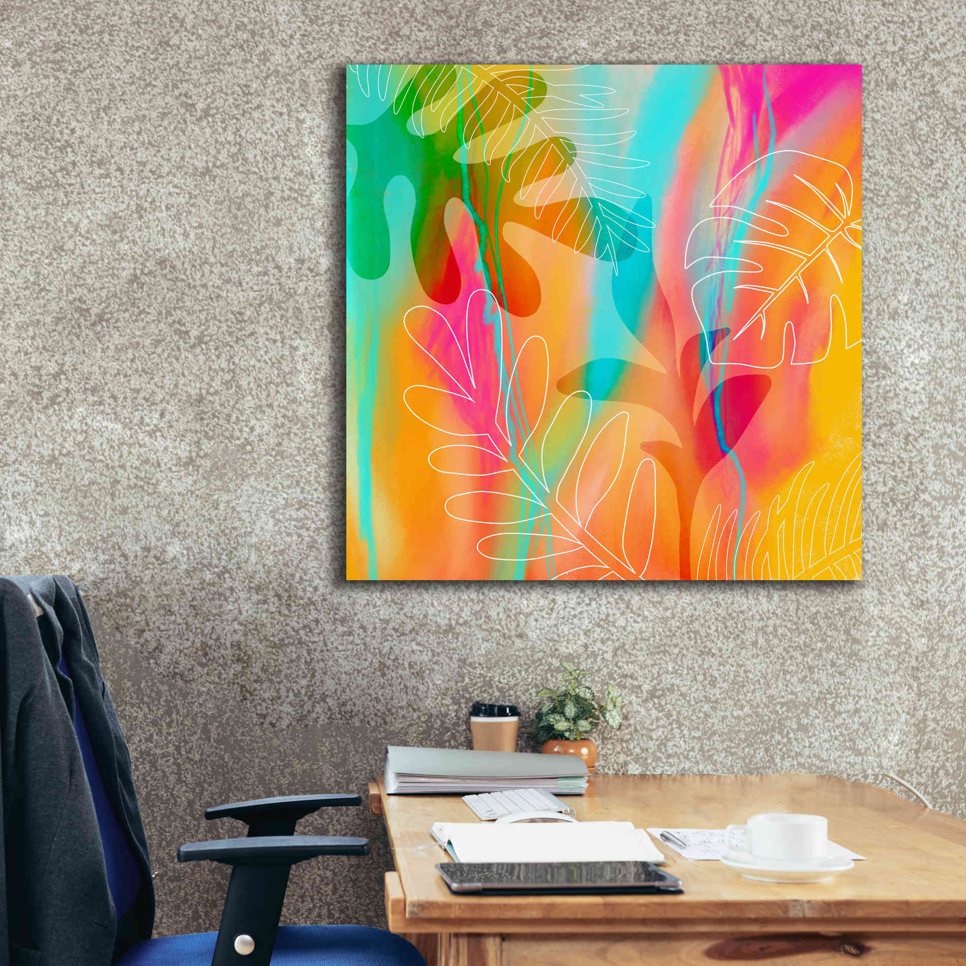 'Tropical Journey' by Andrea Haase, Giclee Canvas Wall Art,37 x 37