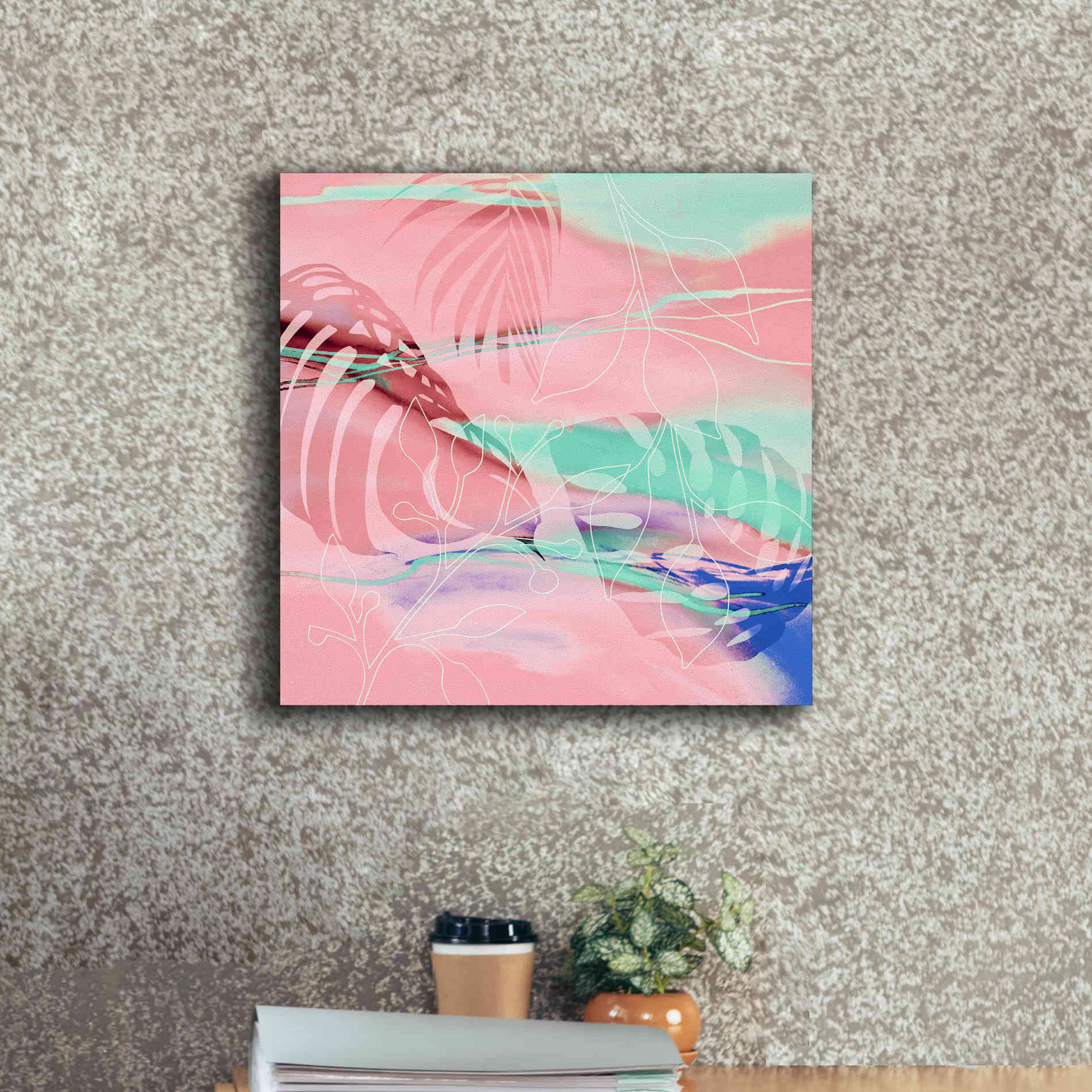 'Tropical Romance' by Andrea Haase, Giclee Canvas Wall Art,18 x 18