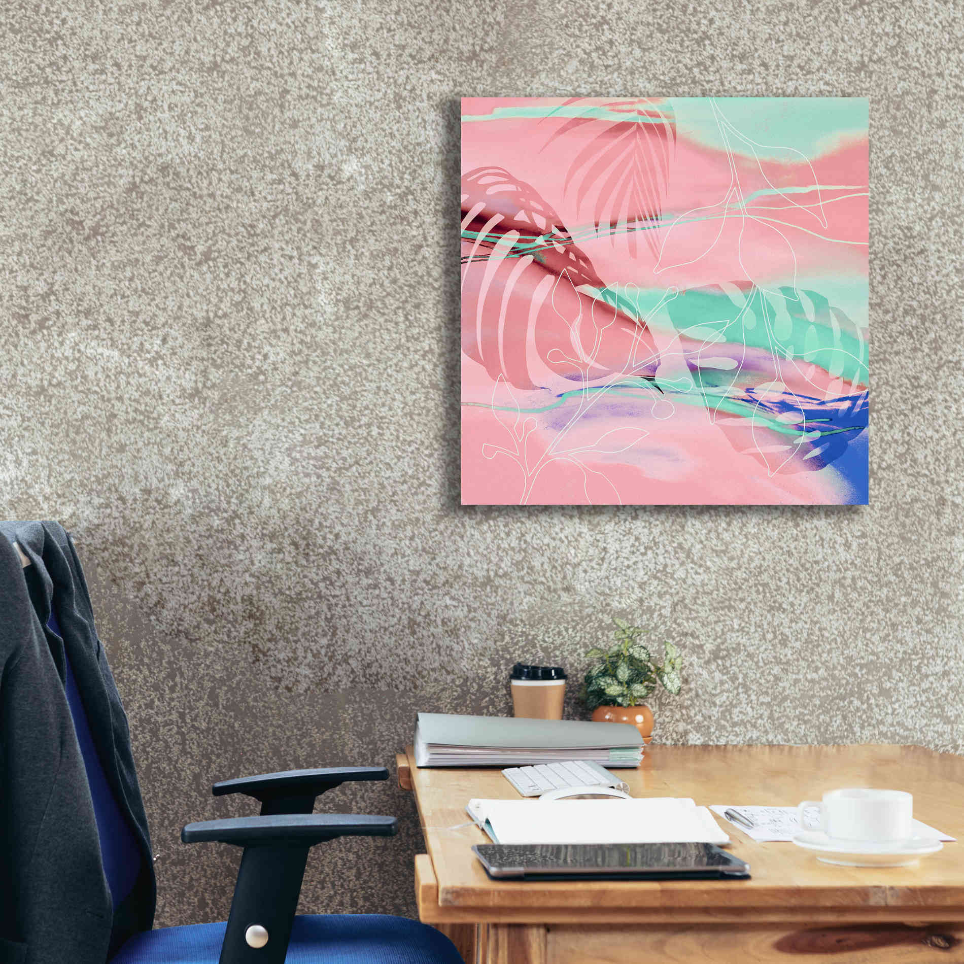 'Tropical Romance' by Andrea Haase, Giclee Canvas Wall Art,26 x 26