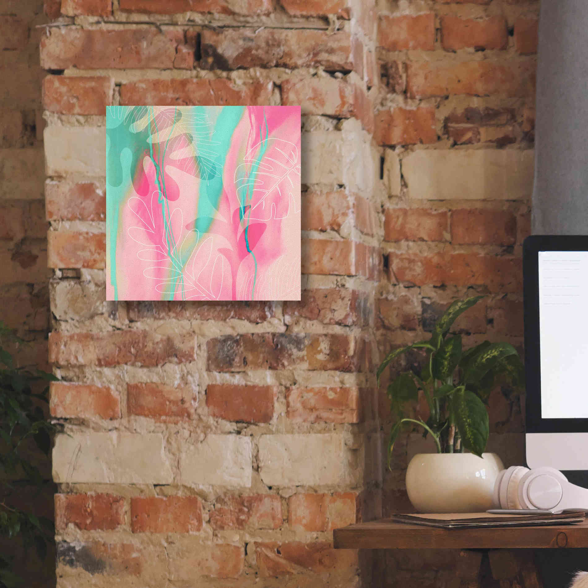 'Tropical Dream' by Andrea Haase, Giclee Canvas Wall Art,12 x 12