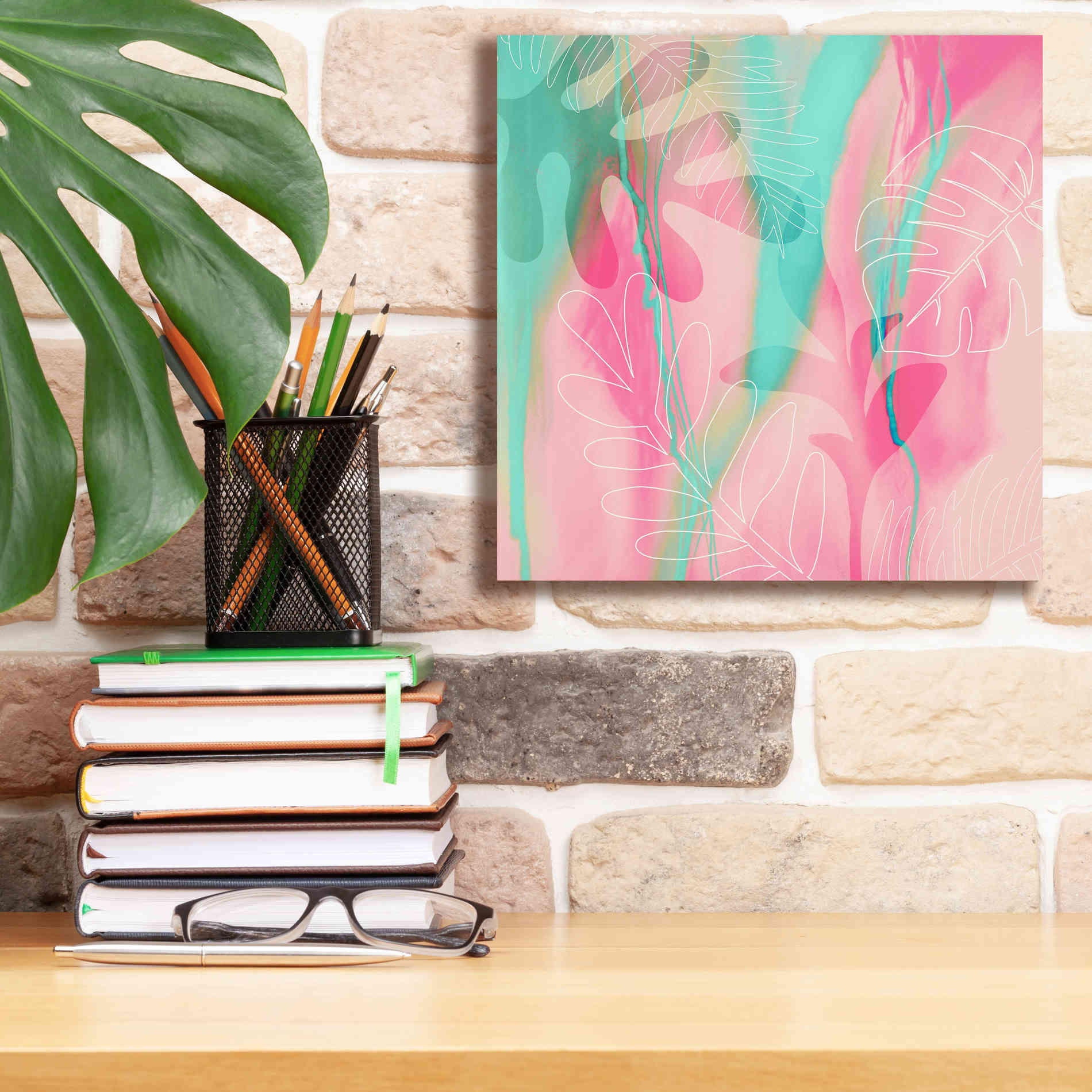 'Tropical Dream' by Andrea Haase, Giclee Canvas Wall Art,12 x 12