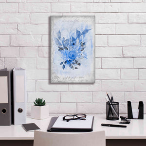 'Blue Flower Dream' by Andrea Haase, Giclee Canvas Wall Art,12 x 18